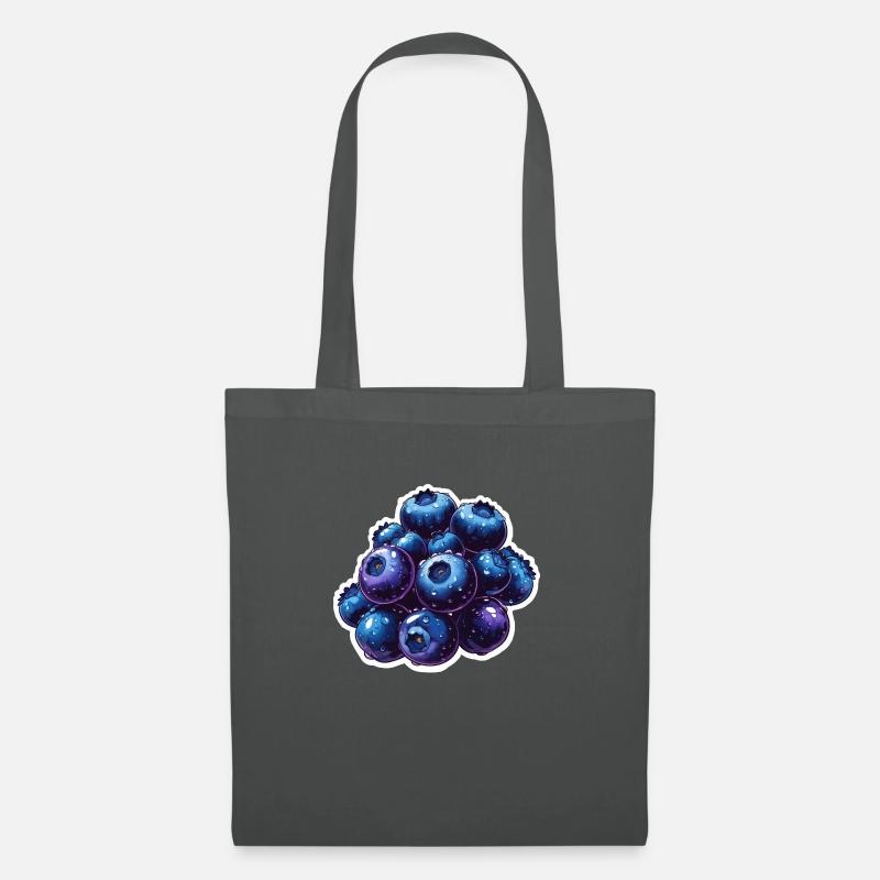 Blaubeeren - Stoffbeutel - Graphite