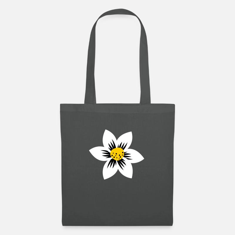 Flower Power - Stoffbeutel - Graphite