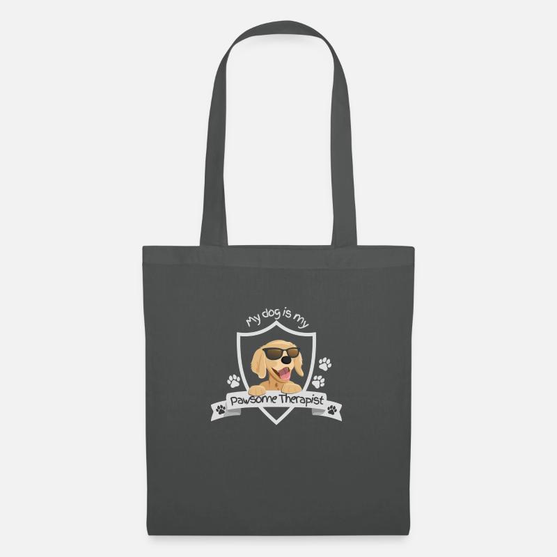 Hunde-Pawsome-Therapeut - Stoffbeutel - Graphite