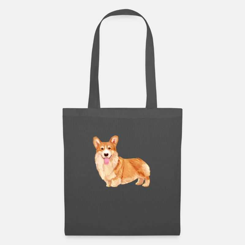Welsh Corgi - Stoffbeutel - Graphite