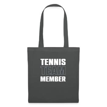 Tennis Team - Stoffbeutel - Graphite - Vorne