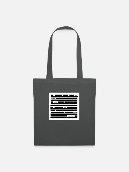 Files geschwärzt - Stoffbeutel - Graphite