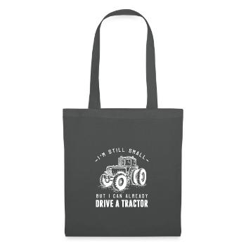 Cadeau de tracteur Farmer Kids · tracteur de conduite - Sac en tissu - gris graphite - Devant