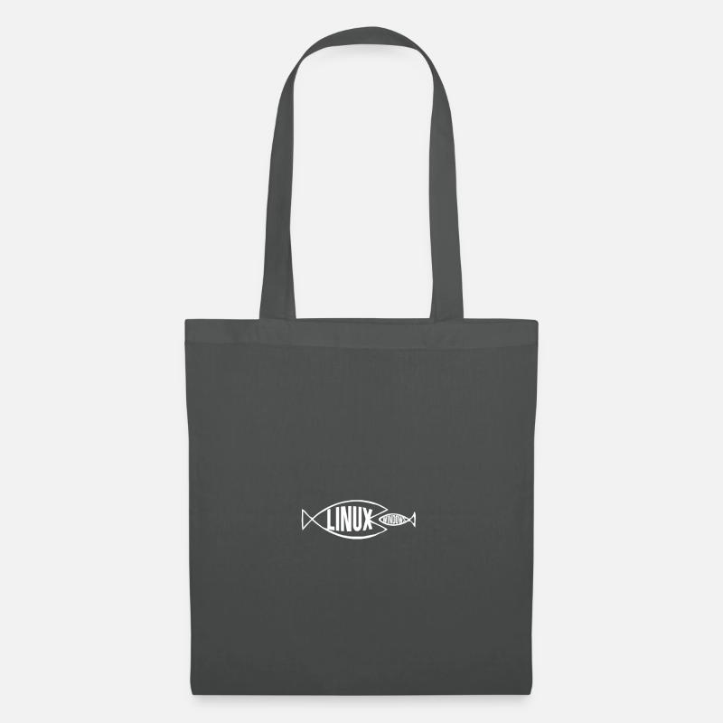 Programmieren Informatik Geschenk · Windows Linux - Stoffbeutel - Graphite