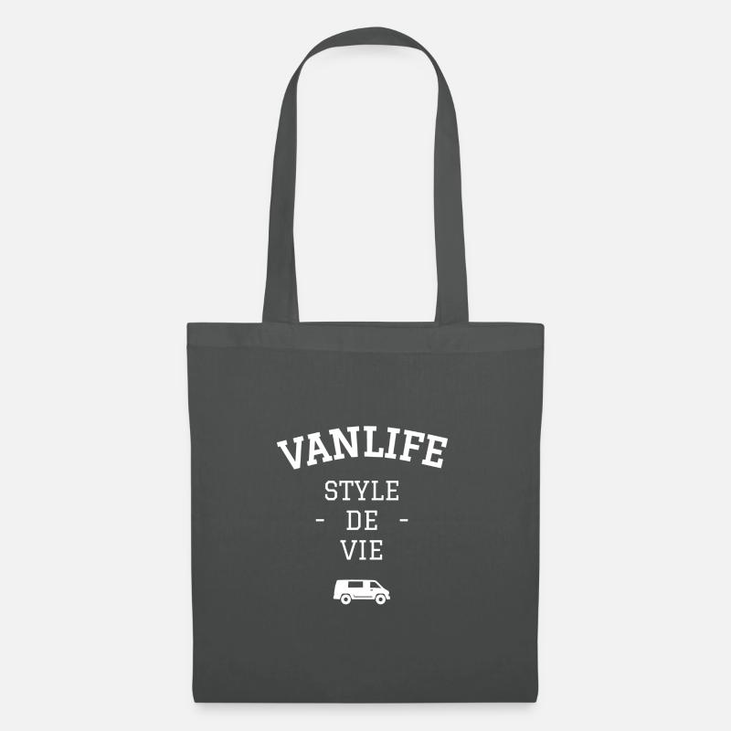Van life - Lebensstil - Van Van - Stoffbeutel - Graphite