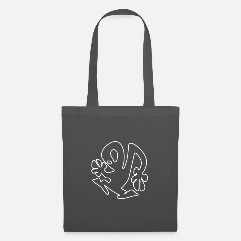 Plastikman White Logo Outline - Stoffbeutel - Graphite