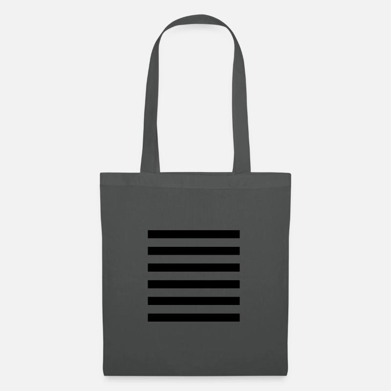 1 Qian: das Schöpferische (Hexagramm) - Stoffbeutel - Graphite