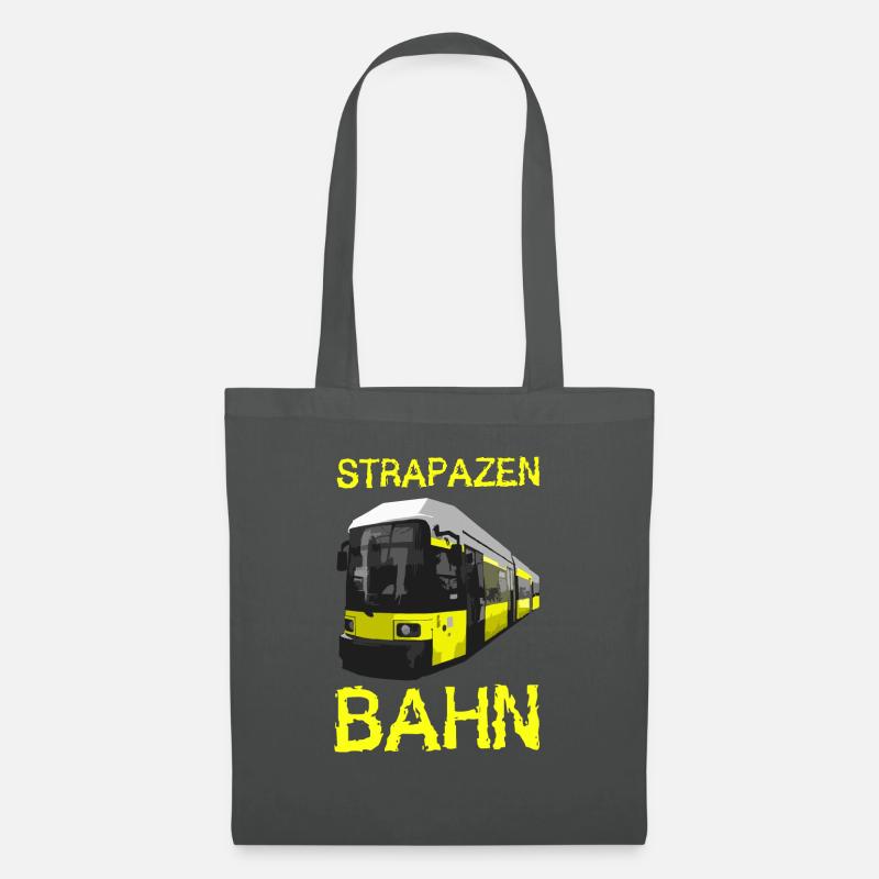 Strapazenbahn Berlin - Stoffbeutel - Graphite