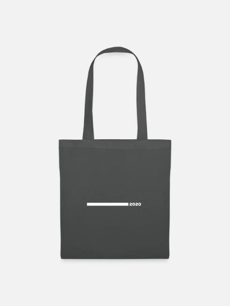 2020 strich - Stoffbeutel - Graphite