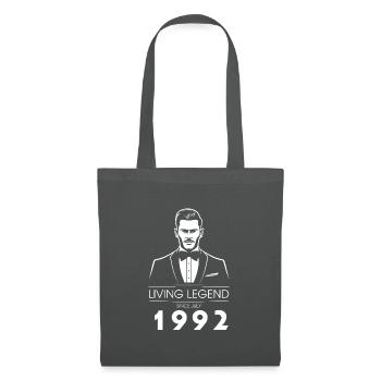 33rd Birthday Living Legend (GENT) since 07/1992 - Tote Bag - graphite grey - Front