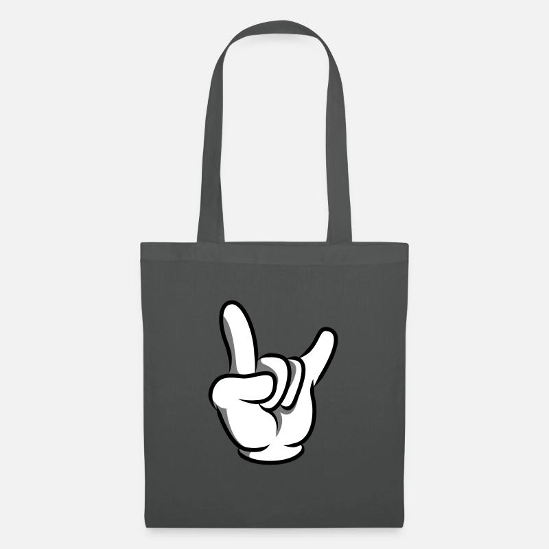 hand party symbol - Stoffbeutel - Graphite