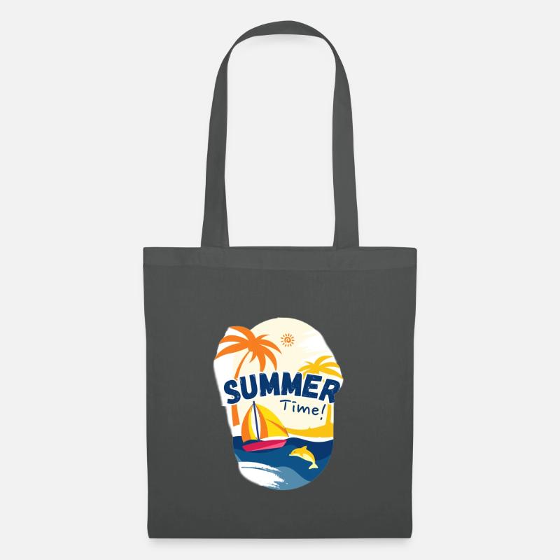 Sommerzeit - Stoffbeutel - Graphite