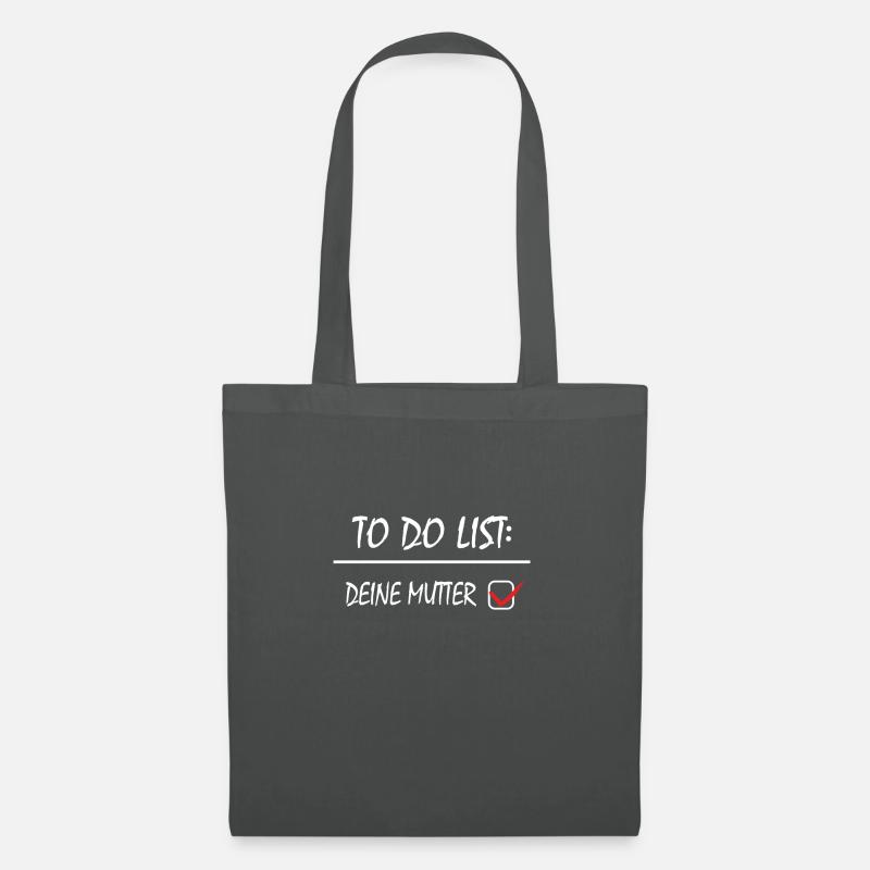 TO DO LISTE DEINE MUTTER - Stoffbeutel - Graphite