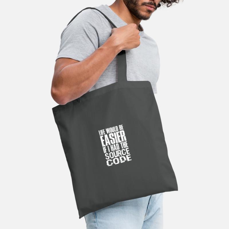 La vie serait plus facile si j’avais le code source - Sac en tissu
