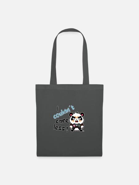 I couldnt care less. grimmiges lustiges Gamer - Stoffbeutel - Graphite