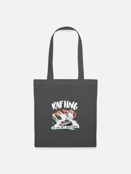 Fluss Rafting - Stoffbeutel - Graphite
