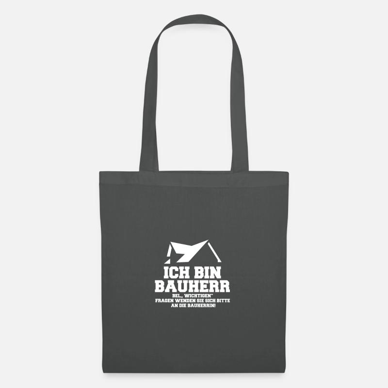 Bauherr - Stoffbeutel - Graphite
