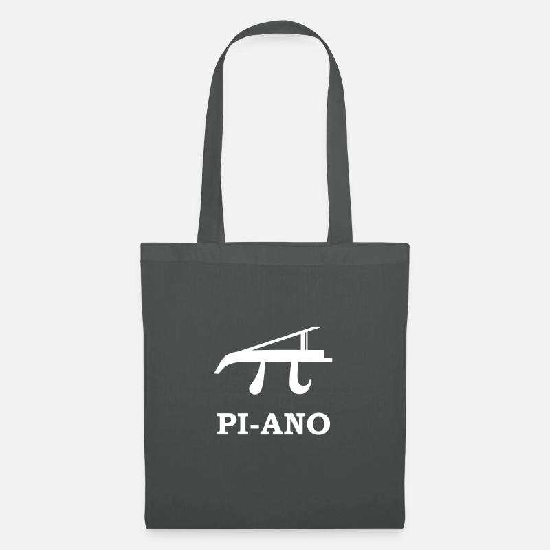 Pi Mathe Piano T-Shirt Nerd Lehrer Geschenk Idee - Stoffbeutel - Graphite