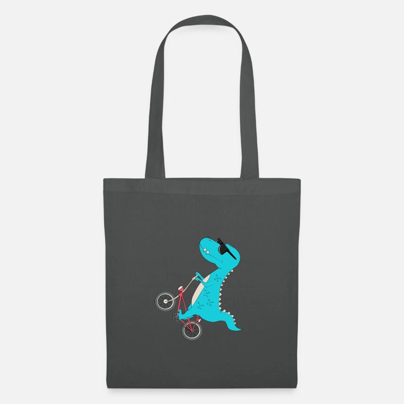 T-Rex Biker - Stoffbeutel - Graphite