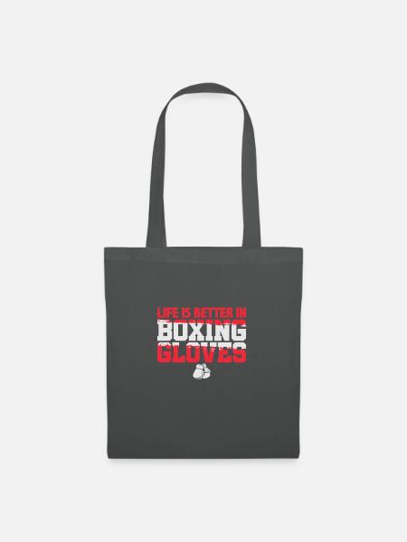 Boxhandschuhe - Stoffbeutel - Graphite