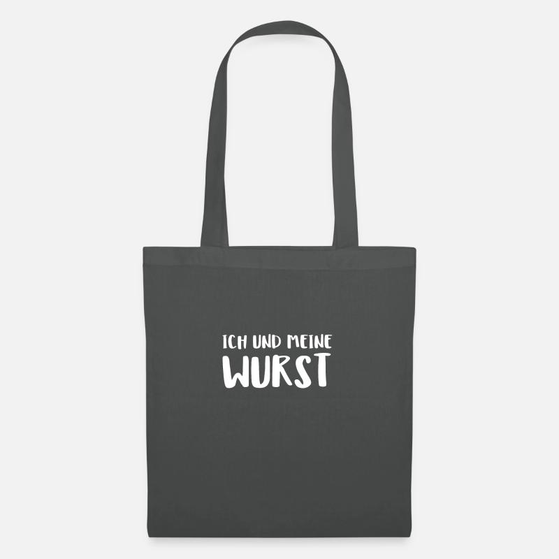 Ich Und Meine Wurst - Stoffbeutel - Graphite