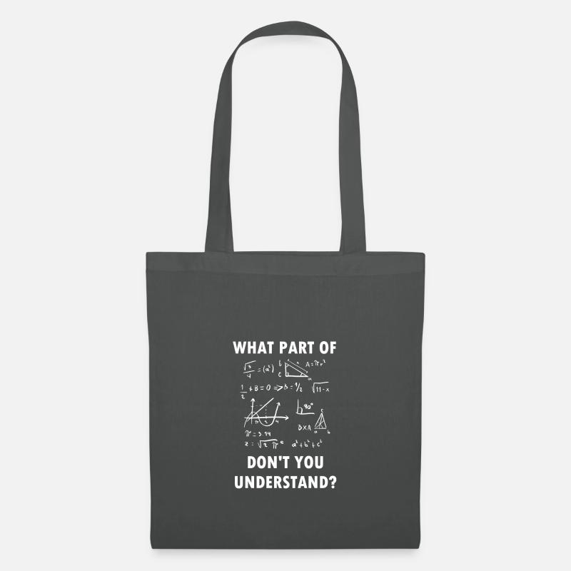 Mathematiker Geschenk Mathe Lehrer Nerd Science - Stoffbeutel - Graphite