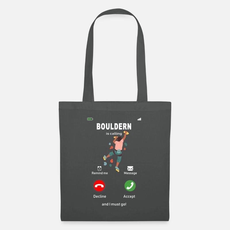 Bouldering is calling - Tote Bag - graphite grey