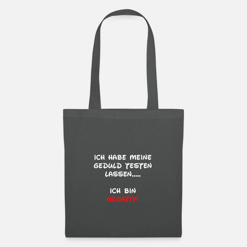 Lustige Spruch Motivation - Stoffbeutel - Graphite