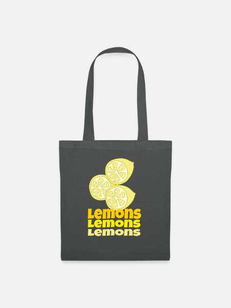 lemons - Stoffbeutel - Graphite