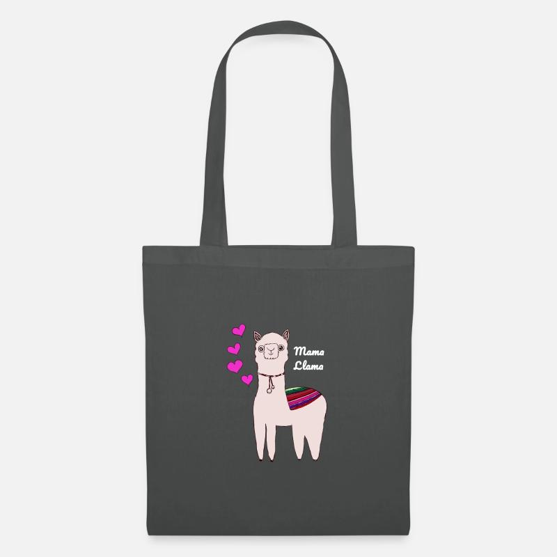Mama Lama Muttertagsgeschenk - Stoffbeutel - Graphite