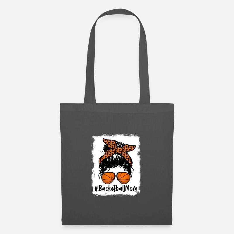 Basketball Mom - Messy Bun - Stoffbeutel - Graphite