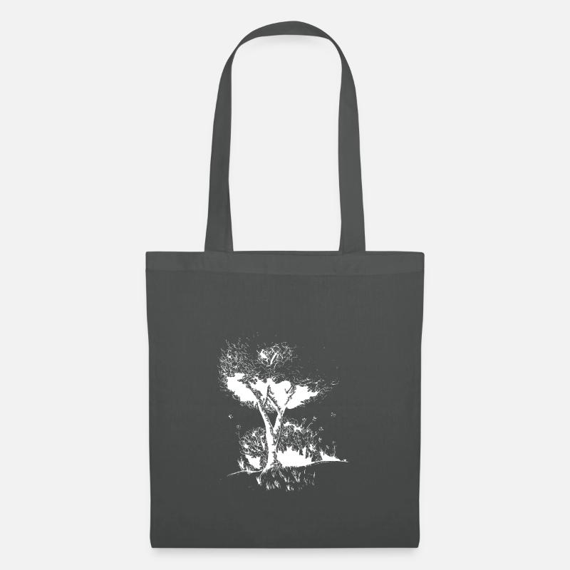 Baum - Stoffbeutel - Graphite