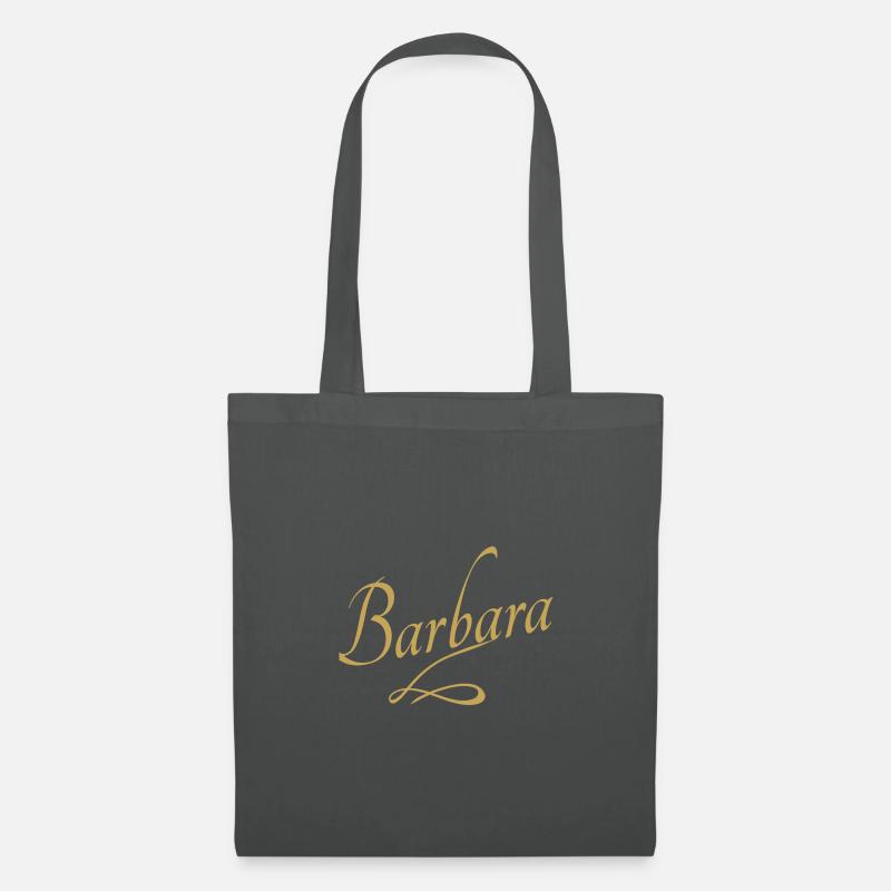 Vorname von Barbara - Stoffbeutel - Graphite