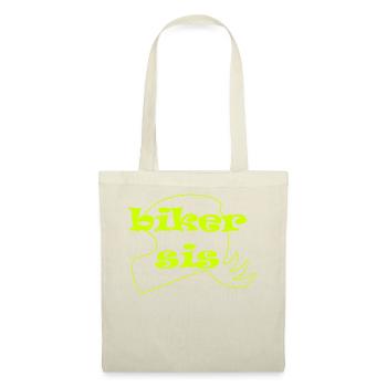 motard sis jaune fluo - Sac en tissu - nature - Devant