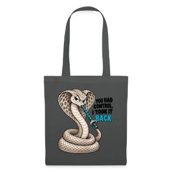 Cobra – Die Kontrolle zurückgewinnen - Stoffbeutel - Graphite - Vorne