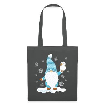 Noël Noël Gnomies - Sac en tissu - gris graphite - Devant