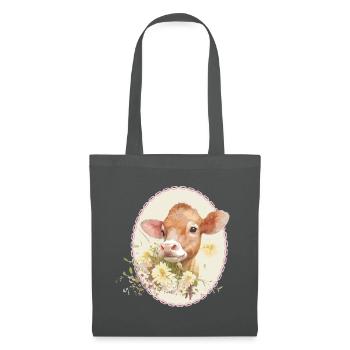Veau charmant - Sac en tissu - gris graphite - Devant