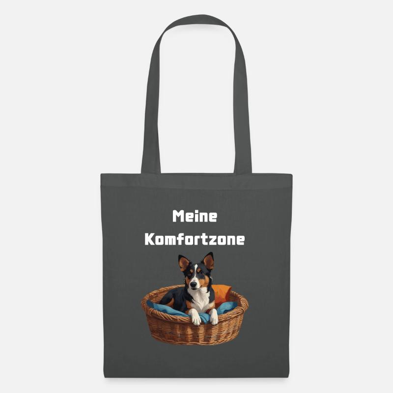 Meine Komfortzone Hunde Edition - Stoffbeutel - Graphite