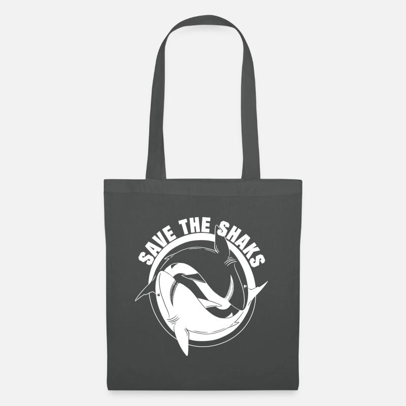 SAVE THE SHARKS - Stoffbeutel - Graphite