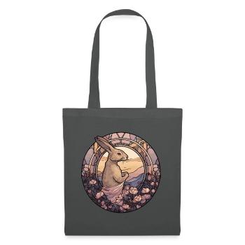 Rabbit Bunny Historische Kunst - Stoffbeutel - Graphite - Vorne