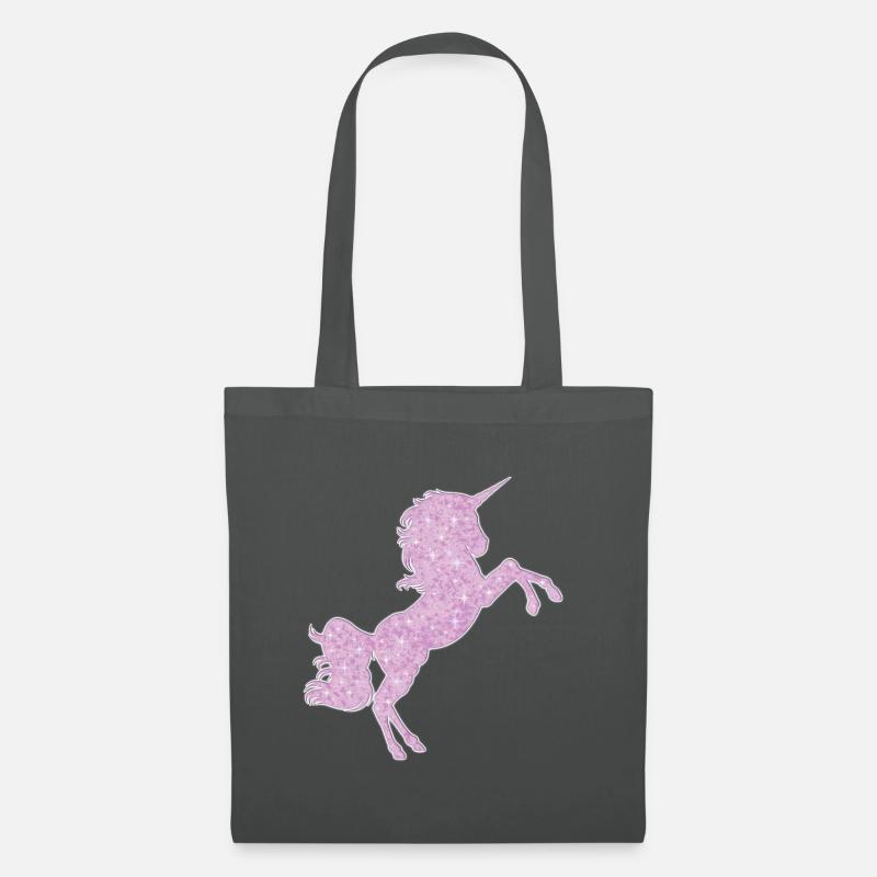 Einhorn - Stoffbeutel - Graphite
