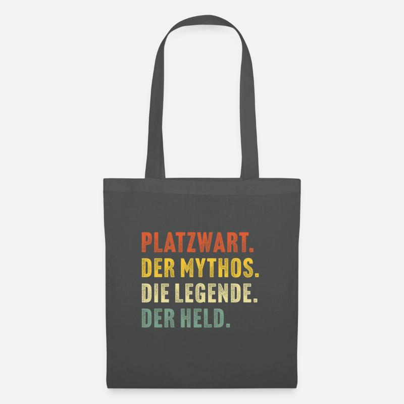 Platzwart der mythos die legende der held - Stoffbeutel - Graphite