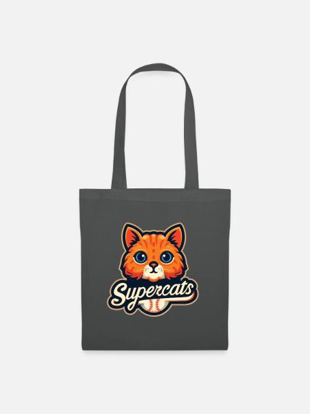 Supercats 5 Logo - Stoffbeutel - Graphite