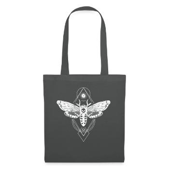 Gothic Falter Kelten Okkultismus Satan Geschenk - Stoffbeutel - Graphite - Vorne