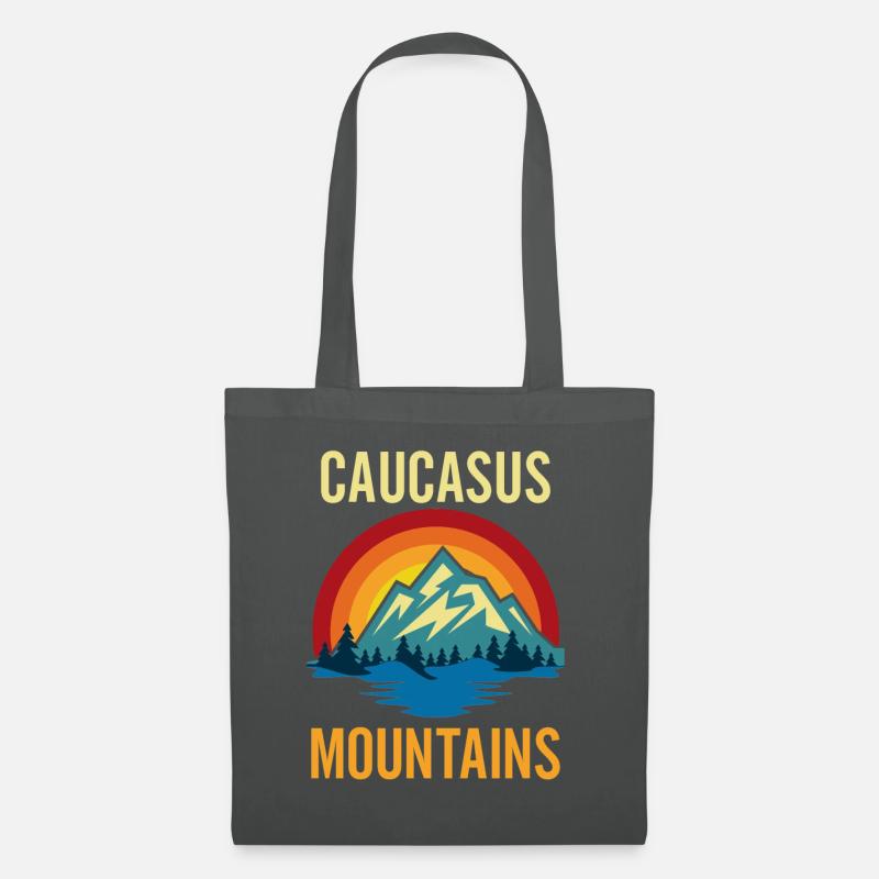Caucasus Mountains Sunset - Tote Bag - graphite grey