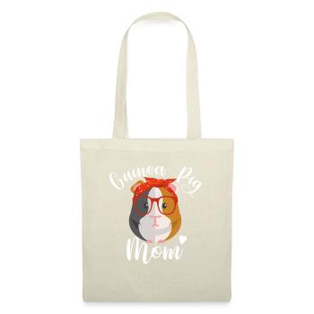 guina cochon maman cobayes guineapig guinea pig hamster - Sac en tissu - nature - Devant