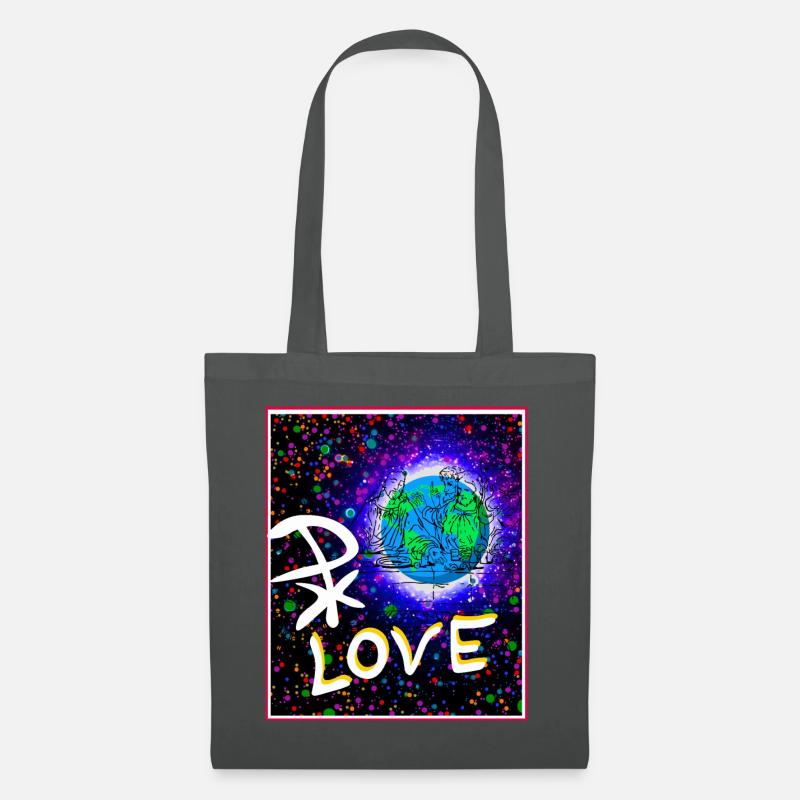 Jesus Liebe Pax Christus Planet Erde - Stoffbeutel - Graphite
