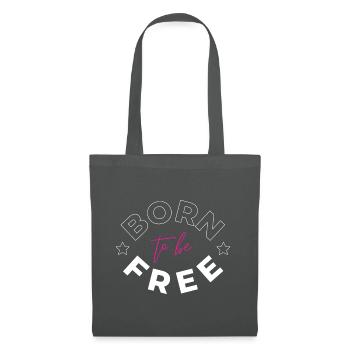 Born to be free - Stoffbeutel - Graphite - Vorne