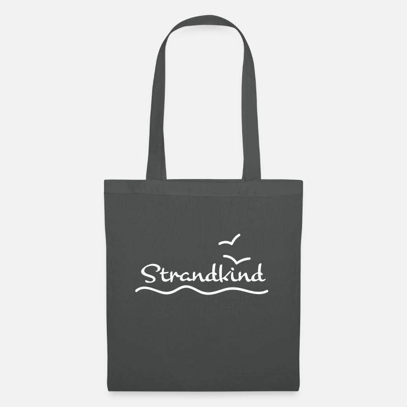 Meer Strand und Möwen - Stoffbeutel - Graphite