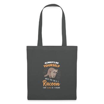 Funny Racoon Lover Gift | Cute Raccoon - Tote Bag - graphite grey - Front